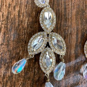 Jewelry - Gold and Crystal Statement Earrings Jewelry - Gold and Crystal Statement Earrings